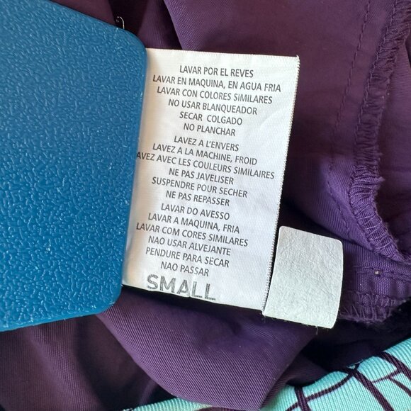 Zumba Womens Small Pants Cargo Crop Cant Touch This Purple Pull On Dance - Picture 10 of 10